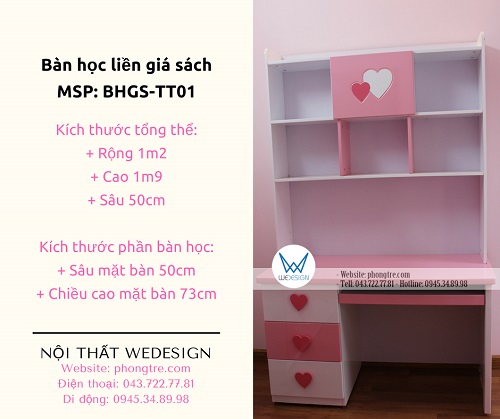 Album phòng ngủ con gái anh Sơn chủ đề trái tim 