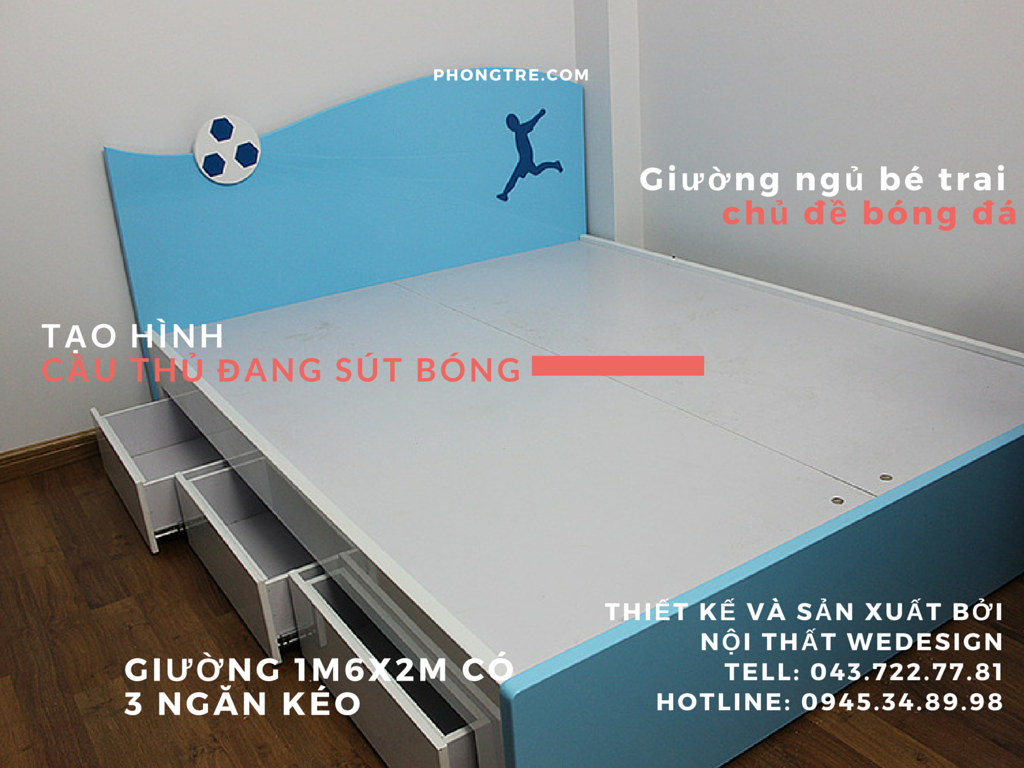 Album phòng ngủ con trai anh Sơn chủ đề bóng đá
