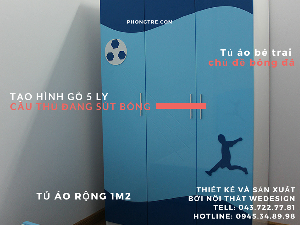 Album phòng ngủ con trai anh Sơn chủ đề bóng đá