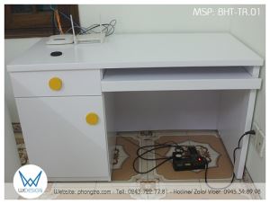Bàn học có tay nắm hình tròn BHT-TR.01