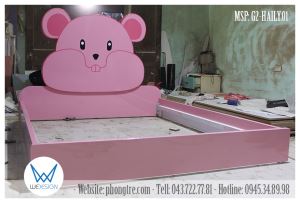Giường ngủ tạo hình Hải Ly dễ thương