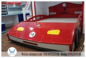 Giường ô tô thể thao Ferrari màu đỏ 