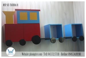 Kệ sách treo tường đoàn tàu hỏa siêu phong cách