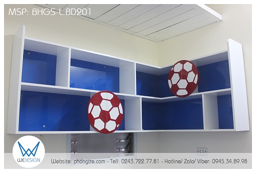 Kệ sách chữ L 1m6x1m treo tường phía trên bàn học đôi đặt góc 1m6x1m8 đặt áp cửa sổ