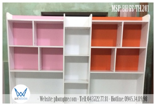 Phần kệ sách của bàn học đôi MSP: BHGS-TH.201