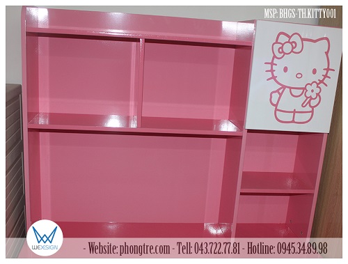 Kệ sách liền bàn học Hello Kitty MSP: BHGS-TH.KITTY001