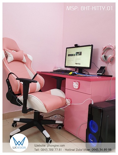 Feedback bàn học BHT-KITTY.01, Wedesign sản xuất cho bạn Trọng Nhân(TP.HCM)