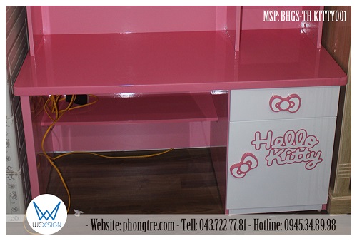 Phần bàn học của bàn học Hello Kitty MSP: BHGS-TH.KITTY001