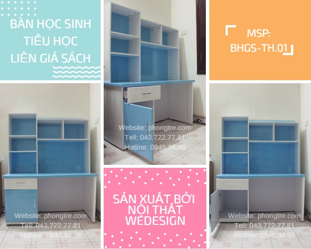 Video bàn học MSP: BHGS-TH.01 của bé trai nhà chị Liên