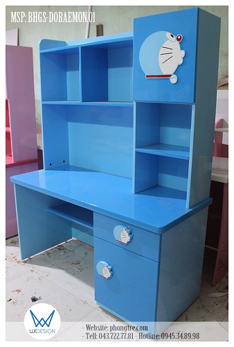 Bàn học Doraemon MSP: BHGS-DORAEMON.01 có kích thước dành cho học sinh tiểu học