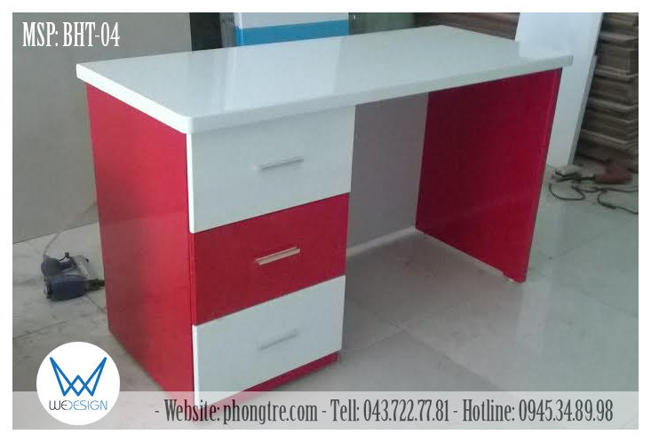 Bàn học sinh MSP: BHT-04 màu sắc cá tính dành cho Teens học cấp 2, cấp 3