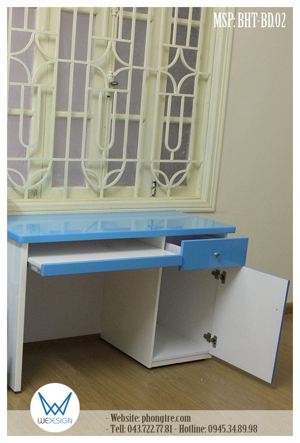 Bàn học MSP: BHT-03 có công năng bàn học đồng thời là bàn học vi tính