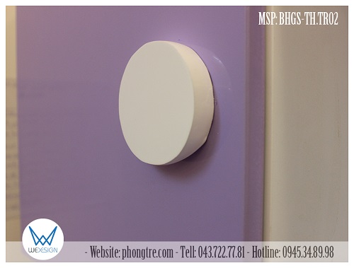 Tay nắm hình tròn của bàn học tiểu học liền giá sách MSP: BHGS-TH.TR02