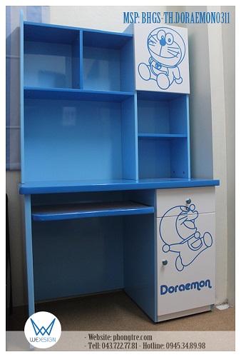 Bàn học Doraemon BHGS-TH.DORAEMON0311 liền giá sách