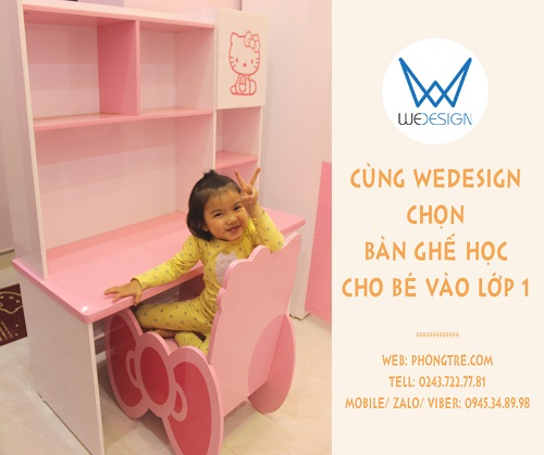 Cùng Wedesign chọn bàn ghế học cho bé vào lớp 1