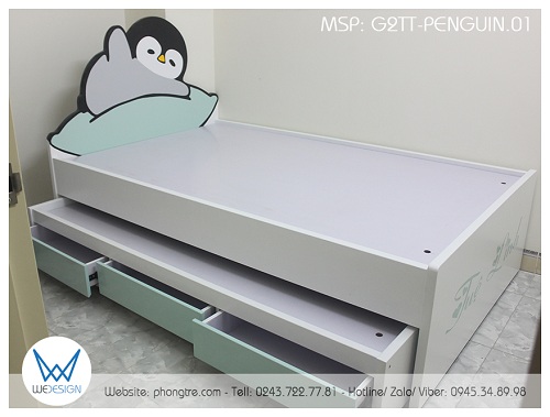 Giường tầng thấp chim cánh cụt Gentle Penguin