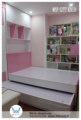 Giường tầng trên và giường giường dưới rộng 1m2, sử dụng dát phản
