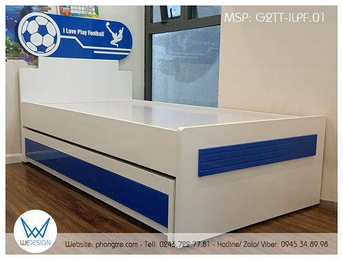 Giường 2 tầng thấp I Love Play Football G2TT-ILPF.01
