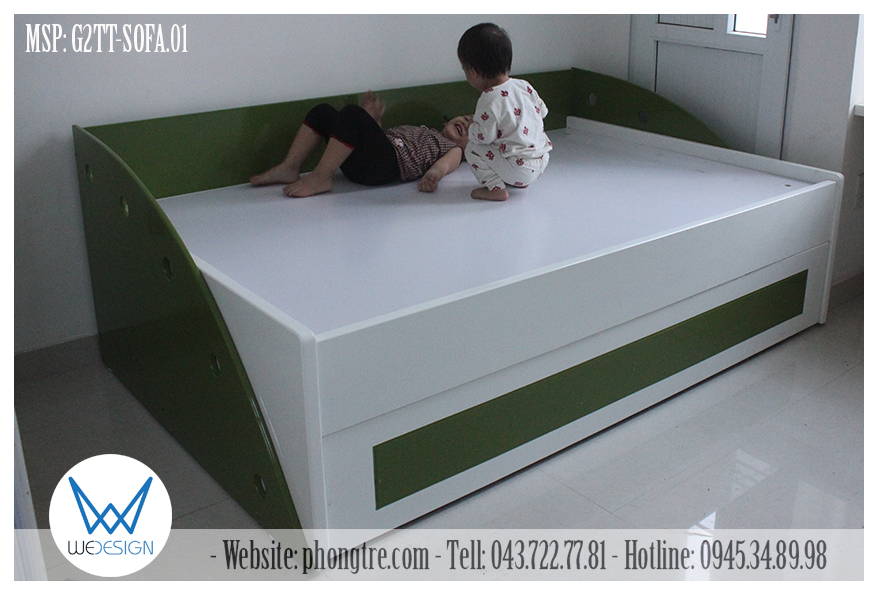 Giường tầng thấp sofa mang lại phong thái thanh lịch cho chủ nhân