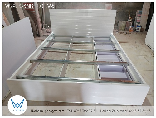 Kết cấu của giường 3 ngăn kéo 1m6 G3NK-K.01M6