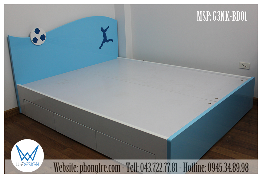 Giường 3 ngăn kéo MSP: G3NK-BD01