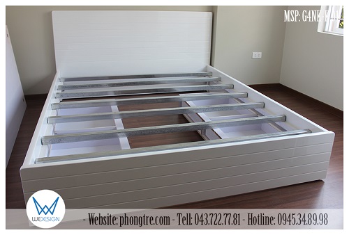 Thang giường bằng thanh kẽm hộp vuông giúp giường chắc chắn