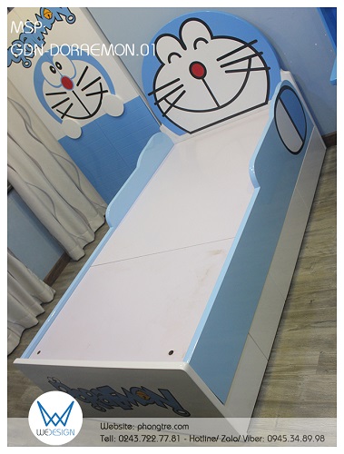 Giường đa năng Doraemon GDN-DORAEMON.01 sử dụng dát phản MDF, dày 1.5cm