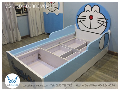 Kết cấu khung giường đa năng Doraemon GDN-DORAEMON.01