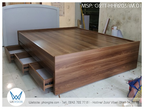 3 ngăn kéo để đồ được làm cho giường tầng dưới