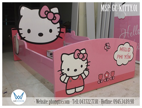 Hai bên thành được làm giống nhau nên Bố Mẹ có thể lắp hộp 3 ngăn kéo theo vị trí giường