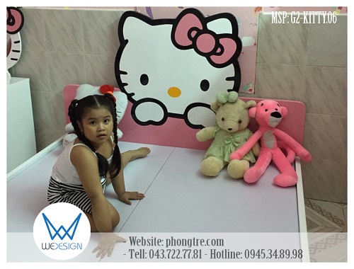 Giường ngủ Hello Kitty MSP: G2-KITTY.06 của bé Bảo Yến
