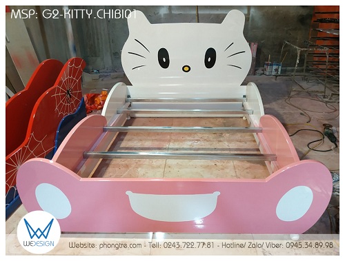 Thang giường được làm bằng thanh kẽm hộp vuông 40x40mm, dày 1.1 ly