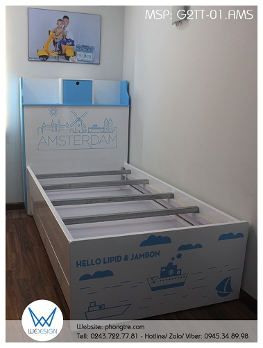 Kết cấu khung giường tầng trên