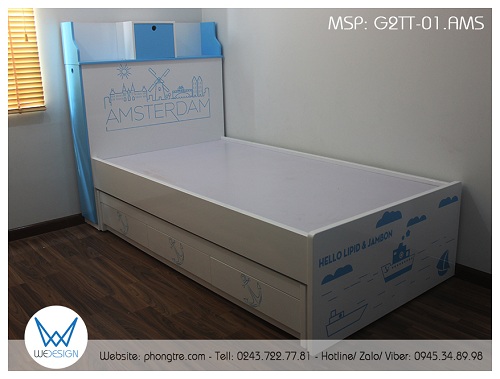 Giường tầng thấp đa năng G2TT-01.AMS