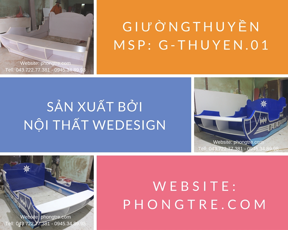 Video giường thuyền gỗ dành cho phòng ngủ trẻ em chủ đề đại dương