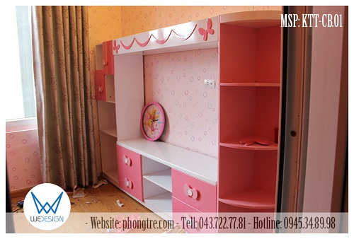 Kệ tủ liên hoàn| Kệ sách - Kệ tivi - Kệ trang trí KTT-CB.01