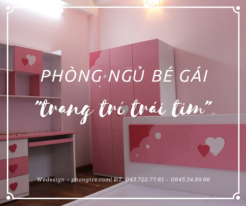 Album phòng ngủ con gái anh Sơn chủ đề trái tim 
