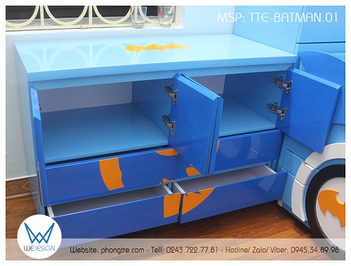 Kết cấu tủ đồ thấp Batman - Người anh hùng bóng đêm