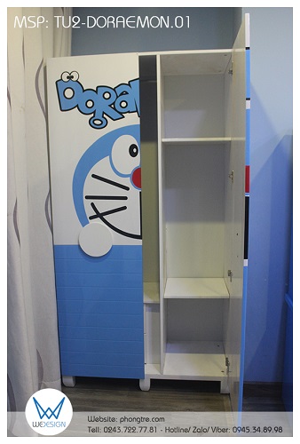 Buồng tủ lớn có chiều ngang 60cm là buồng tủ để đồ treo và buồng tủ nhỏ có chiều ngang 40cm là buồng tủ để đồ gấp