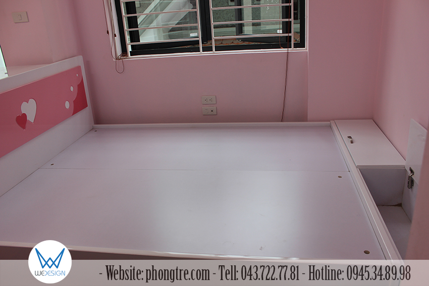 Tủ đồ đầu giường có cánh mở kiểu lật