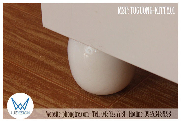 Chân tủ gương bằng gỗ tự nhiên được tiện dáng tròn