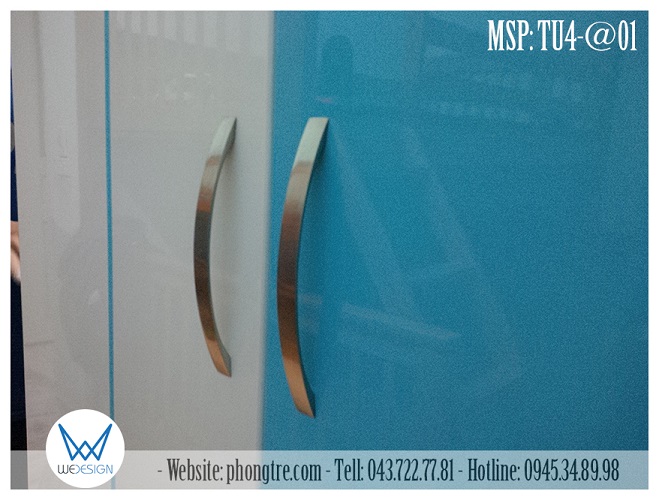 Tủ áo MSP: TU4-@01 sử dụng tay nắm cong