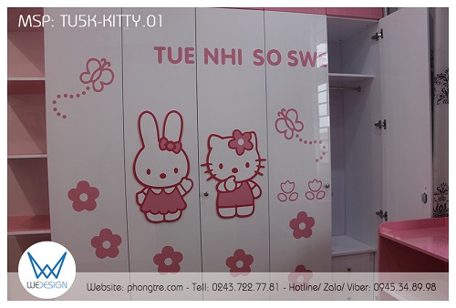 Buồng tủ nhỏ 4 - bên trên cùng là 1 đợt gỗ, ở giữa là 1 suốt treo và hộc 2 ngăn kéo