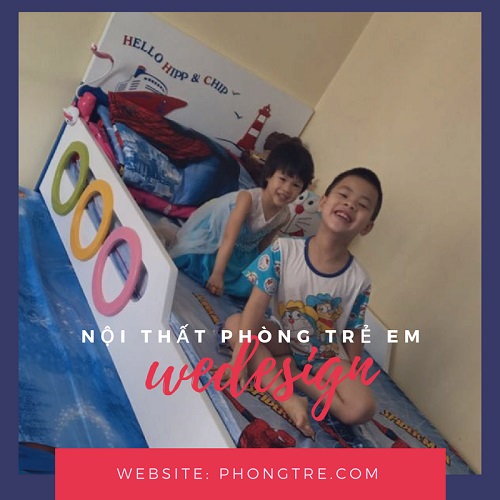 Giường tầng thấp do Wedesign sản xuất an toàn hơn cho trẻ em khi sử dụng